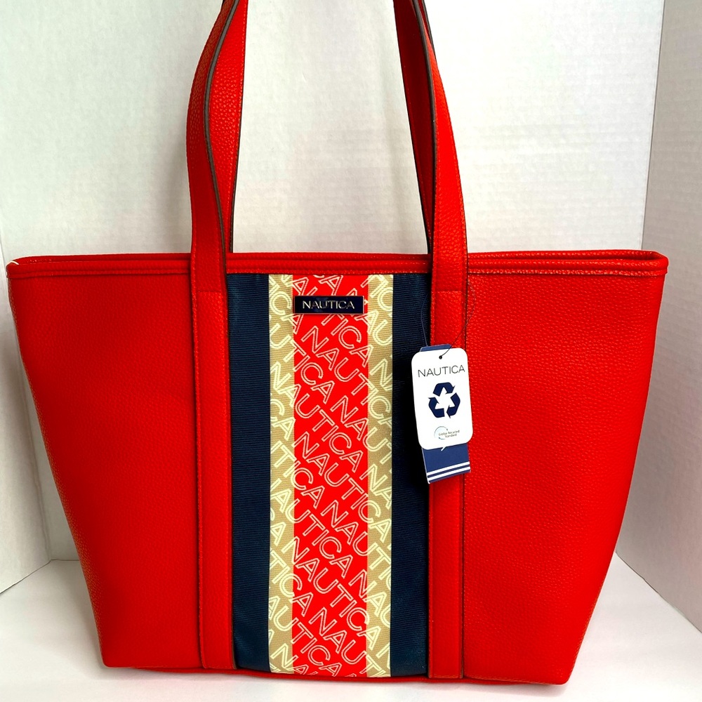 New Red and Blue Nautica Tote Bag